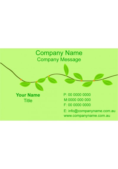 Floral plant Business Card